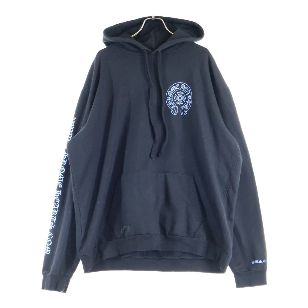 CHROME HEARTS(クロムハーツ) WWW.CHROMEHEARTS.COM HOODIE オンライン限定ホースシューバックプリントプルオーバーパーカー