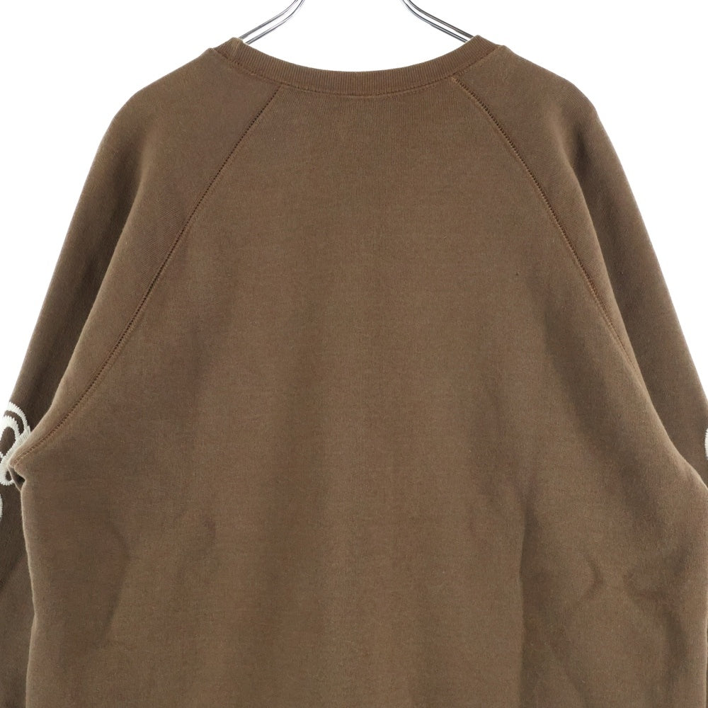 CHROME HEARTS(クロムハーツ) Y NOT SLO RIDE ワイノット CH刺繍 スウェットトレーナー ブラウン