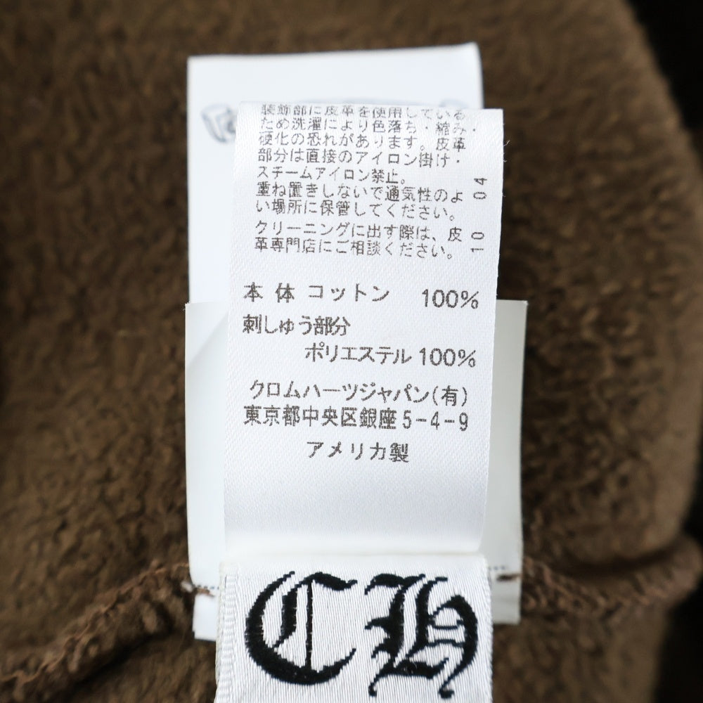 CHROME HEARTS(クロムハーツ) Y NOT SLO RIDE ワイノット CH刺繍 スウェットトレーナー ブラウン