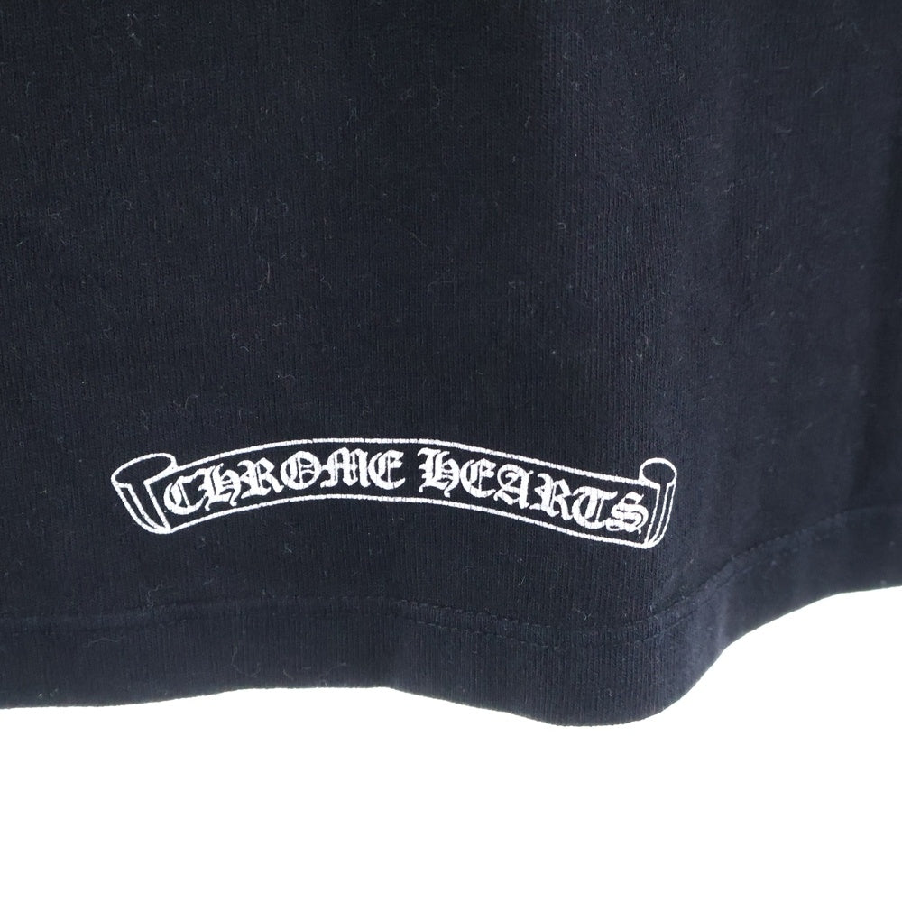 CHROME HEARTS(クロムハーツ) USA LOGO S/S TEE スクロールロゴプリントクルーネック半袖Tシャツ ブラック