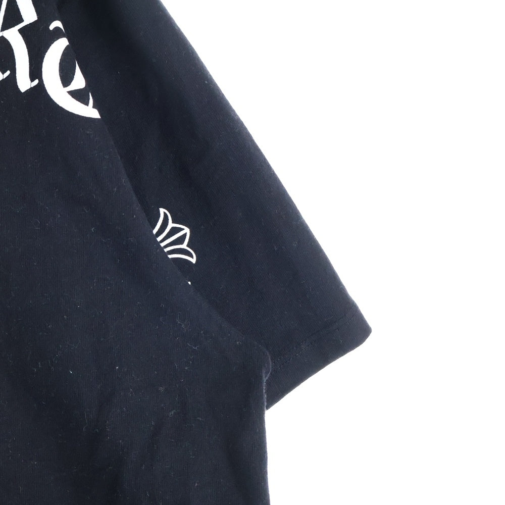 CHROME HEARTS(クロムハーツ) USA LOGO S/S TEE スクロールロゴプリントクルーネック半袖Tシャツ ブラック
