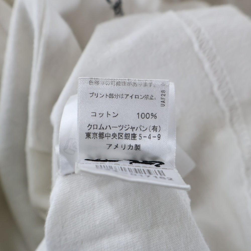 CHROME HEARTS(クロムハーツ) S/S TEE PLV セメタリークロスプリント クルーネック 半袖カットソー Tシャツ ホワイト