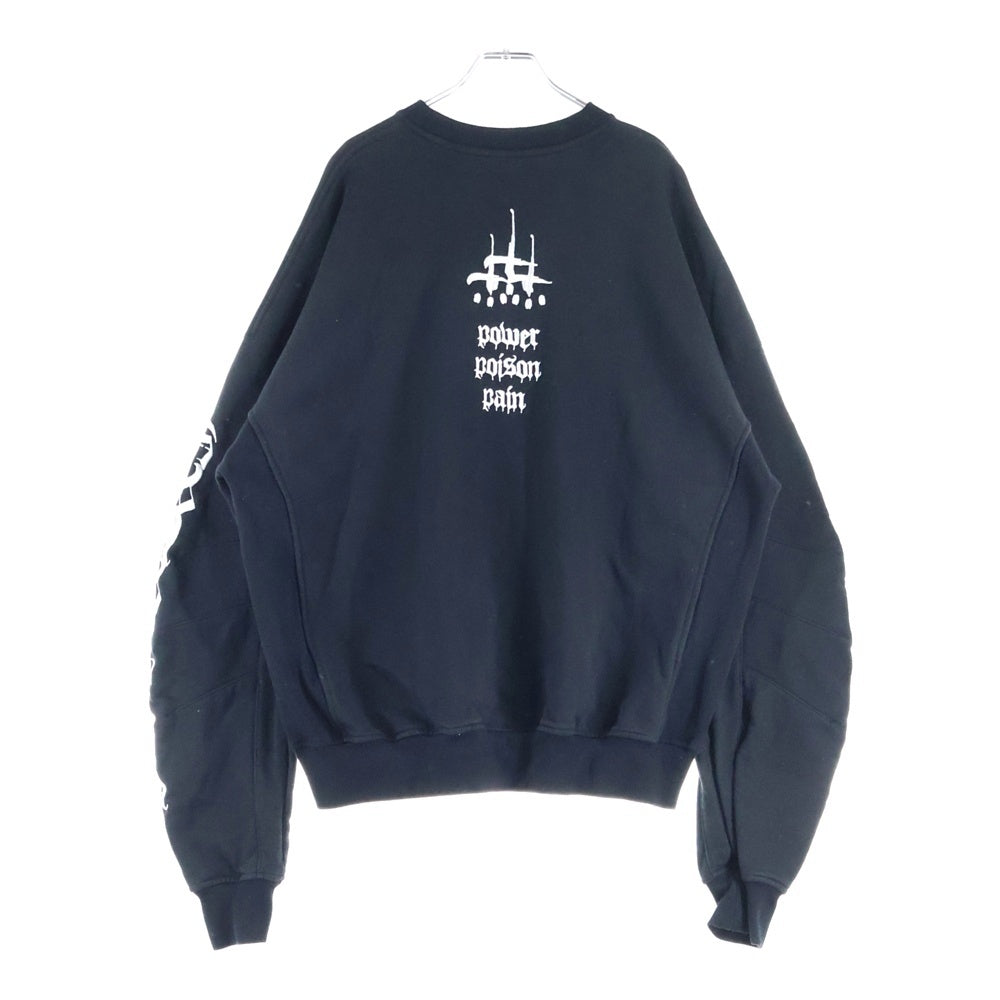 cvtvlist(カタリスト) 25SS ロゴ刺繍 クルーネックスウェットトレーナー ブラック 2501030301