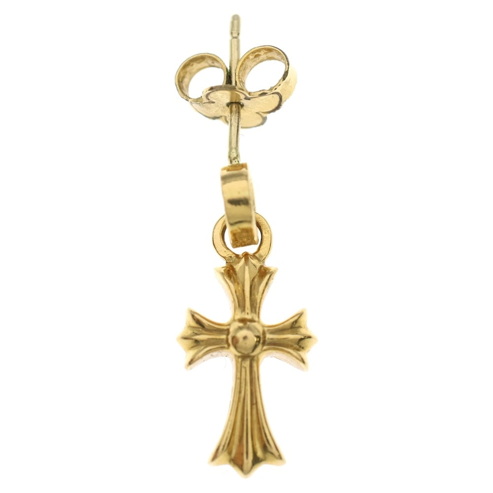 CHROME HEARTS(クロムハーツ) 22K BBY F PPRCHN P/DIA ベイビーファットクロス ドロップピアス PAVEダイヤ ゴールド BCA018