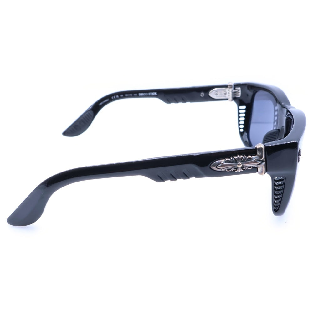 CHROME HEARTS(クロムハーツ) DISCO STICK ディスコ スティック フローラルテンプルセルフレームサングラス アイウェア ブラック/シルバー