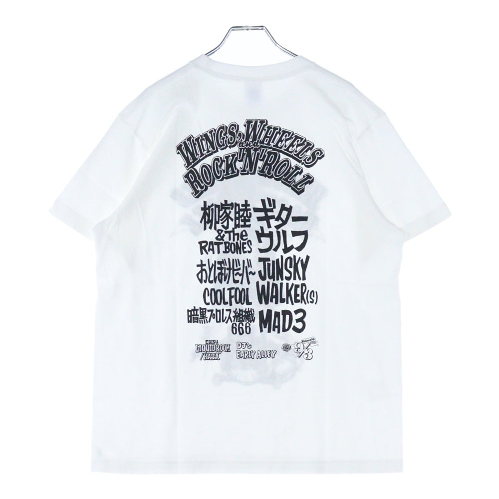 Lewis Leathers(ルイスレザー) WWRR VOL.3 S/S TEE フロントプリント クルーネック半袖Tシャツ カットソー ホワイト