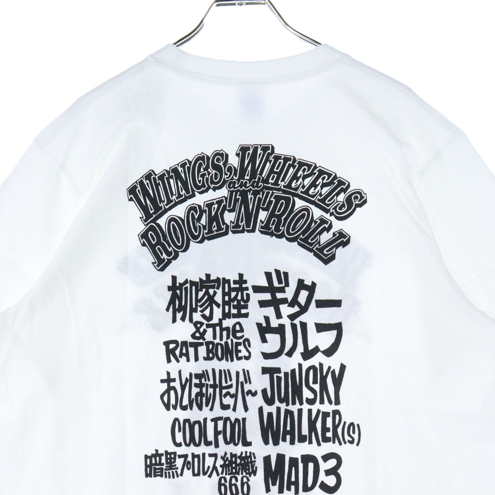 Lewis Leathers(ルイスレザー) WWRR VOL.3 S/S TEE フロントプリント クルーネック半袖Tシャツ カットソー ホワイト