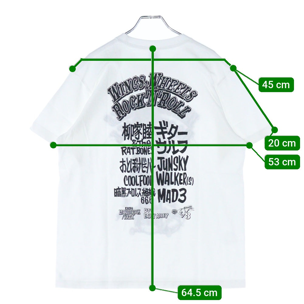 Lewis Leathers(ルイスレザー) WWRR VOL.3 S/S TEE フロントプリント クルーネック半袖Tシャツ カットソー ホワイト