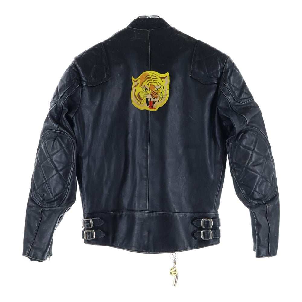 Lewis Leathers(ルイスレザー) 70S SUPER MONZA スーパーモンザ カスタム ダブルライダース ジャケット ピンバッジ ワッペン ブラック