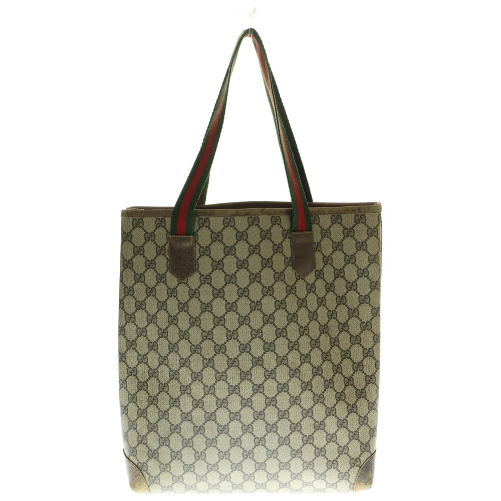 GUCCI(グッチ) シェリーライン GG柄 ハンドバッグ トートバッグ ブラウン