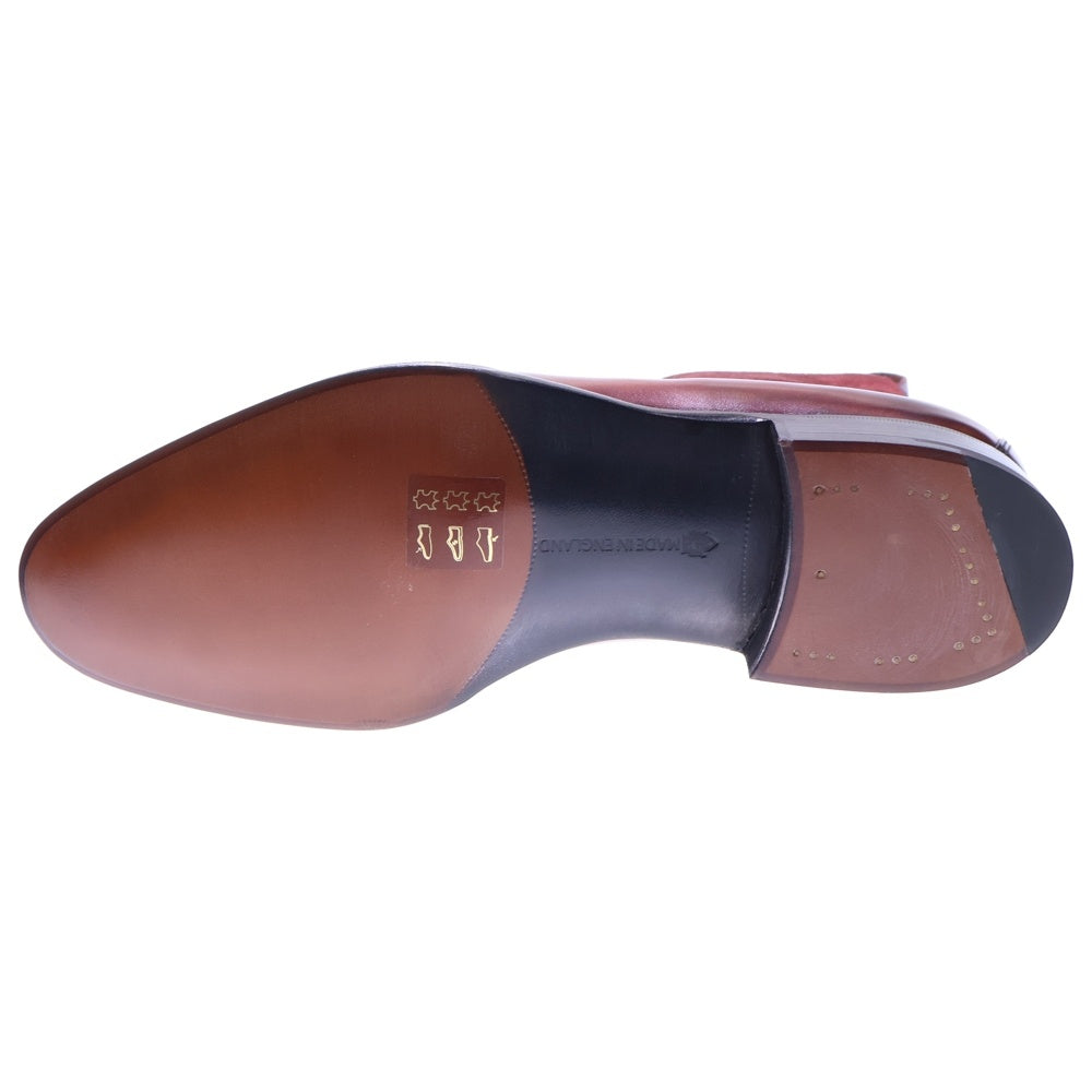 EDWARD GREEN(エドワードグリーン) SHANNON シャノン スエード切り替え ストレートチップ レースアップ レザー ブーツ ブラウン 99823