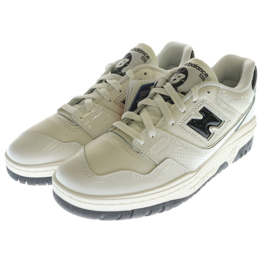 New Balance(ニューバランス) BB550YKF パテント ローカットスニーカー ホワイト US/8.5/26.5cm