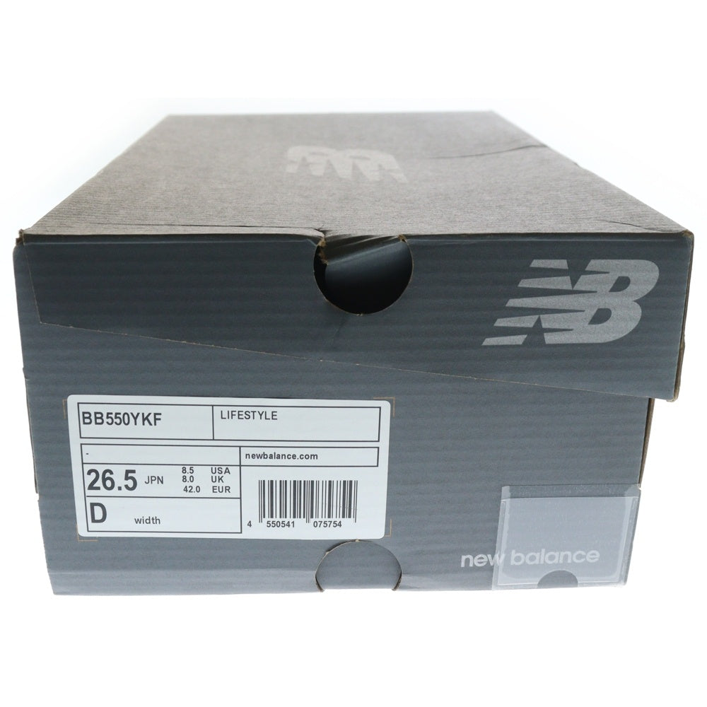 New Balance(ニューバランス) BB550YKF パテント ローカットスニーカー ホワイト US/8.5/26.5cm