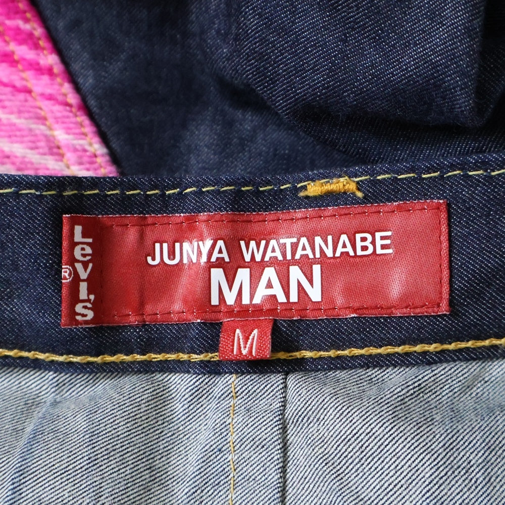 JUNYA WATANABE COMME des GARCONS(ジュンヤワタナベ コムデギャルソン) 22AW AD2022 ×Levi's リーバイス ポケット グラデーション刺繍 デニムパンツ インディゴ WJ-P215