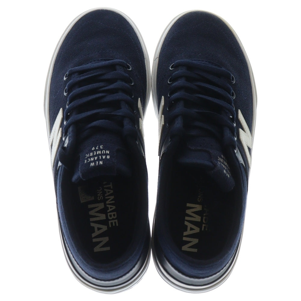 New Balance(ニューバランス) × JUNYA WATANABE COMME des GARCONS MAN ジュンヤワタナベ コムデギャルソン マン ヌメリック スエード ローカットスニーカー ネイビー US7/25cm NM379JW2