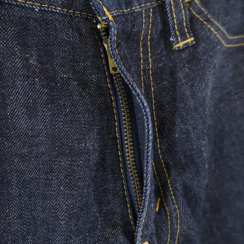 JUNYA WATANABE COMME des GARCONS(ジュンヤワタナベ コムデギャルソン) 10AW AD2010 ×Levi's リーバイス 裏地ギンガムチェック 再構築 デニムパンツ インディゴ WZ-P801