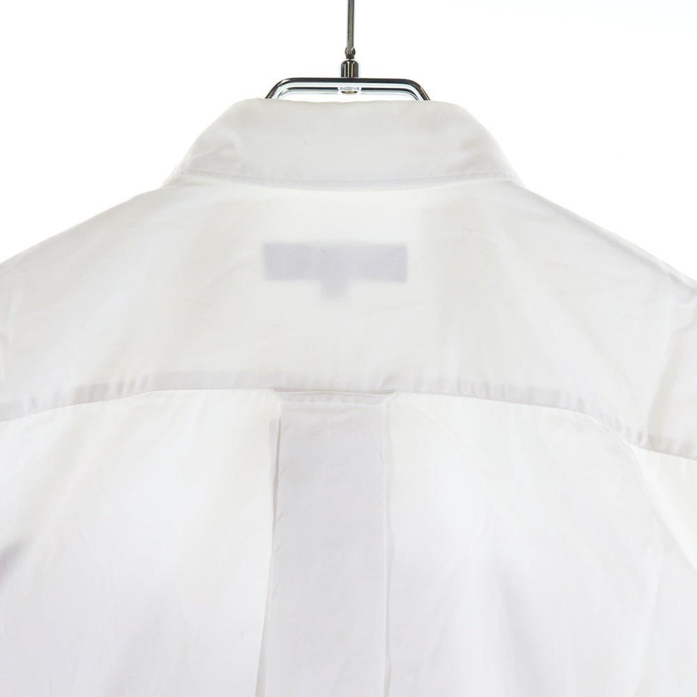 COMME des GARCONS HOMME(コムデギャルソンオム) 15SS AD2015 ストライプ パッチワーク 半袖シャツ ホワイト/ブルー HQ-B034