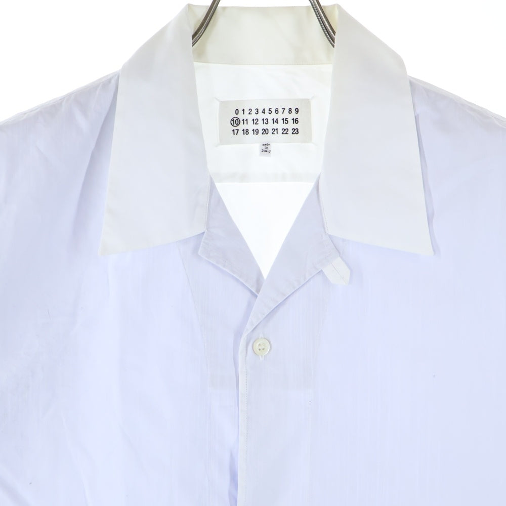 Maison Margiela 10(メゾン マルジェラ) 20AW POLKA DOT DETAIL SHORT SLEEVE SHIRT ポルカドット ディティール 半袖シャツ ホワイト S50DL0450 S43001