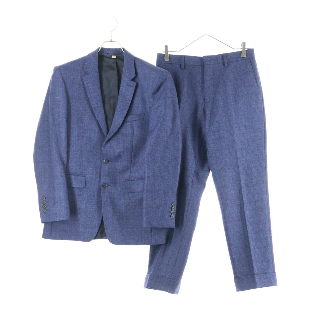 BURBERRY LONDON(バーバリーロンドン) ウール 2B シングル テーラードジャケット/スラックス ロングパンツ セットアップスーツ ブルー 4050486