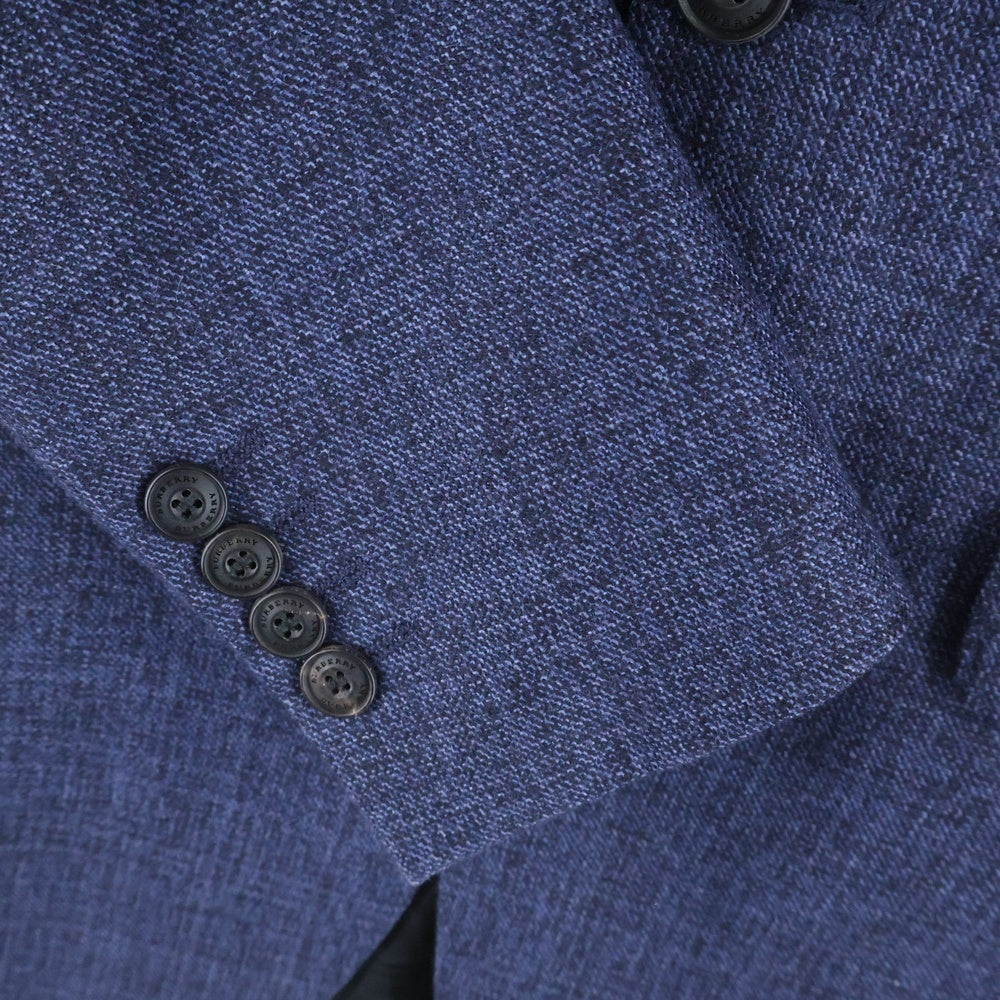 BURBERRY LONDON(バーバリーロンドン) ウール 2B シングル テーラードジャケット/スラックス ロングパンツ セットアップスーツ ブルー 4050486