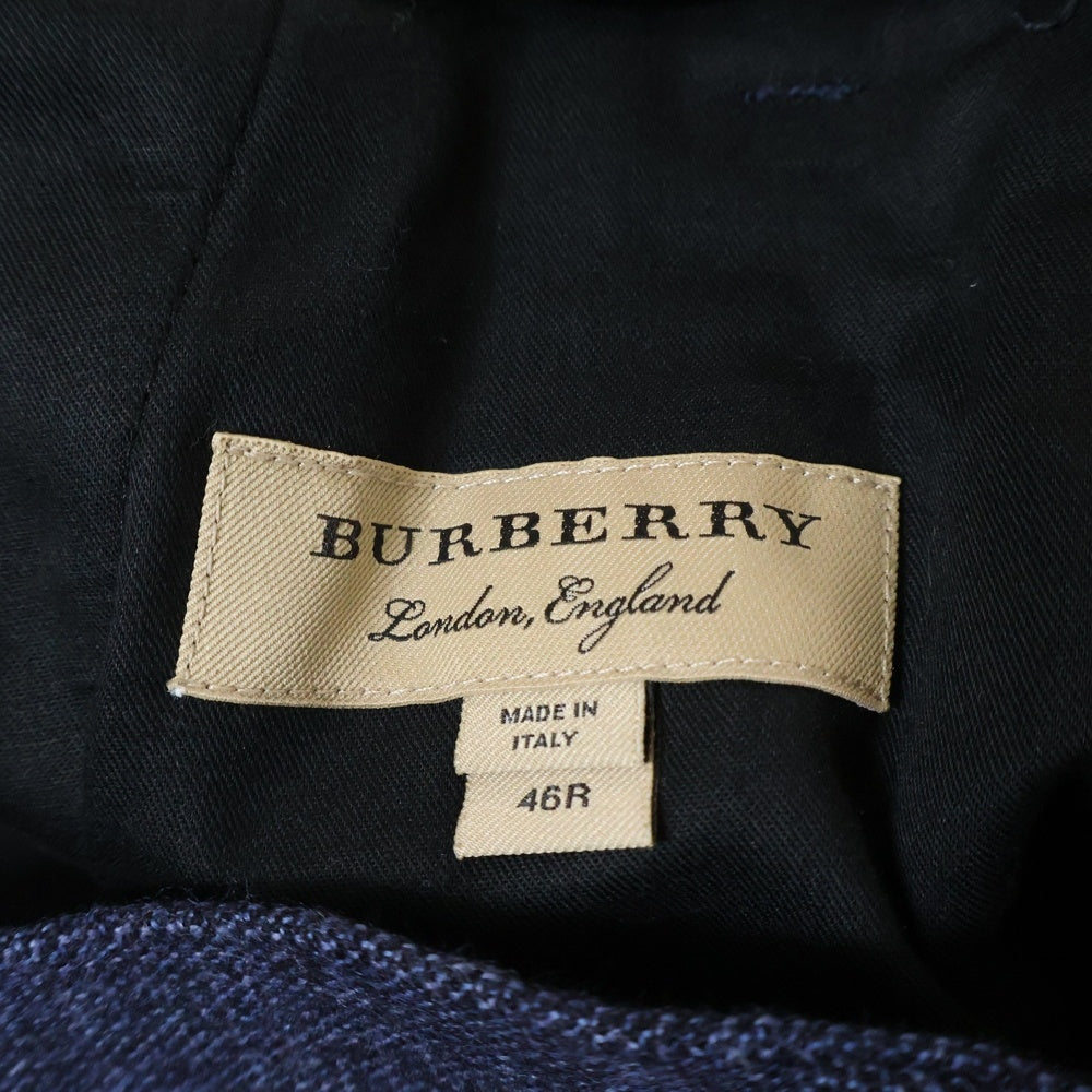 BURBERRY LONDON(バーバリーロンドン) ウール 2B シングル テーラードジャケット/スラックス ロングパンツ セットアップスーツ ブルー 4050486