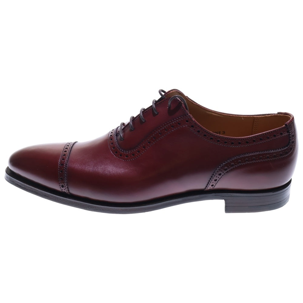 Crockett&Jones(クロケットアンドジョーンズ) Westbourne ストレートチップ オックスフォード レザー ダービー ドレスシューズ バーガンディ 20126A-B05L1