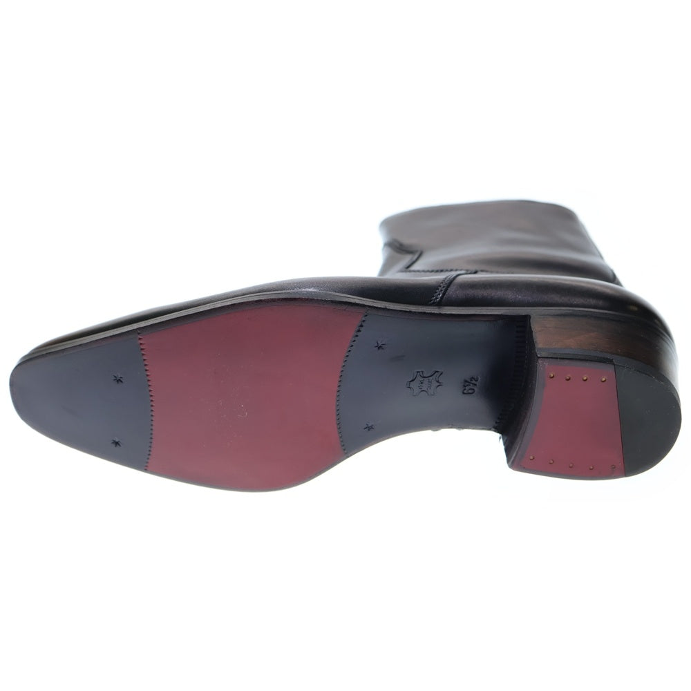 Crockett&Jones(クロケットアンドジョーンズ) BOWFELL サイドジップ レザー ヒールブーツ ブラック 6135-5105-26