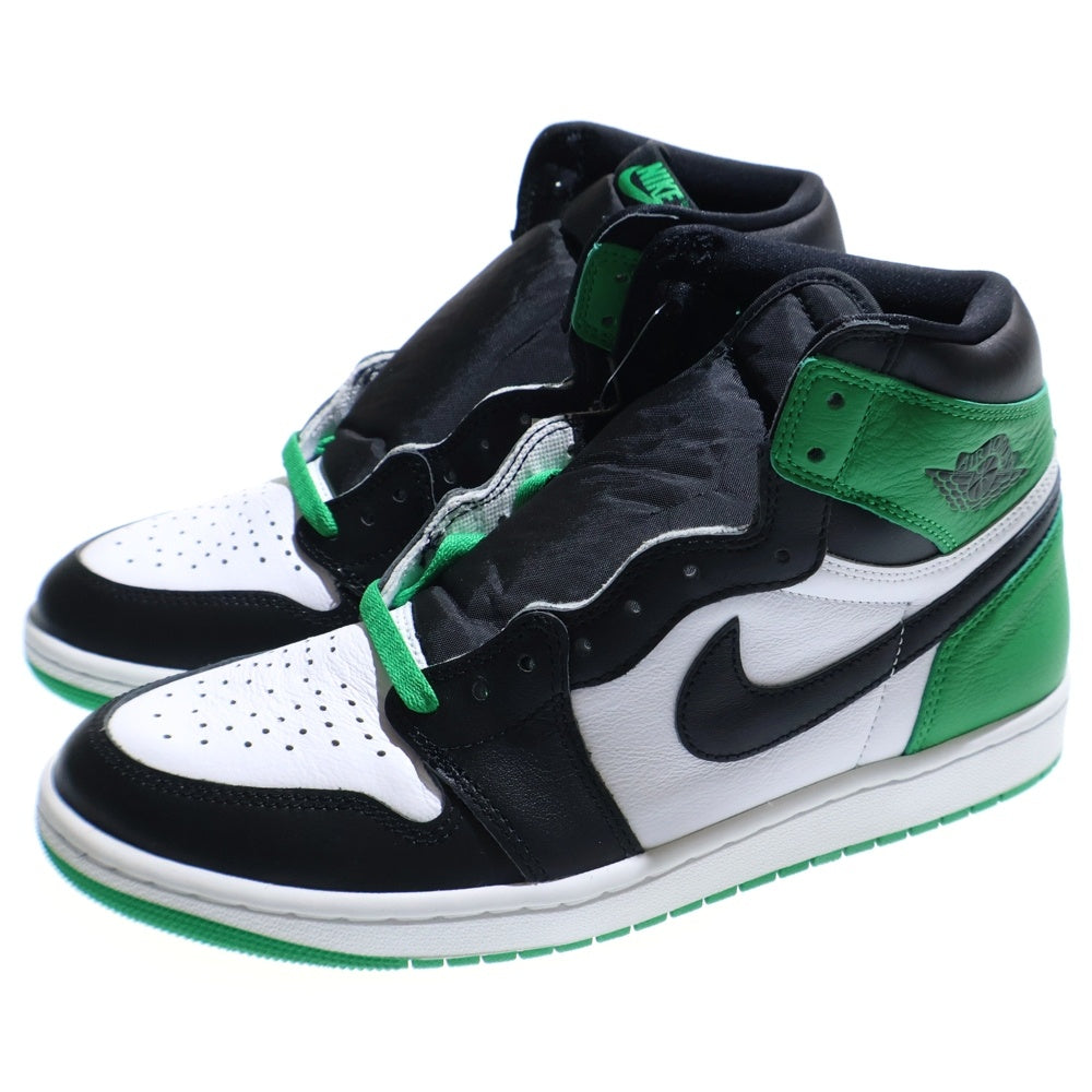 NIKE(ナイキ) AIR JORDAN 1 HI BLACK AND LUCKY GREEN エアジョーダン1 ラッキーグリーン ハイカットスニーカー ホワイト/グリーン US10/28.0cm DZ5485-031