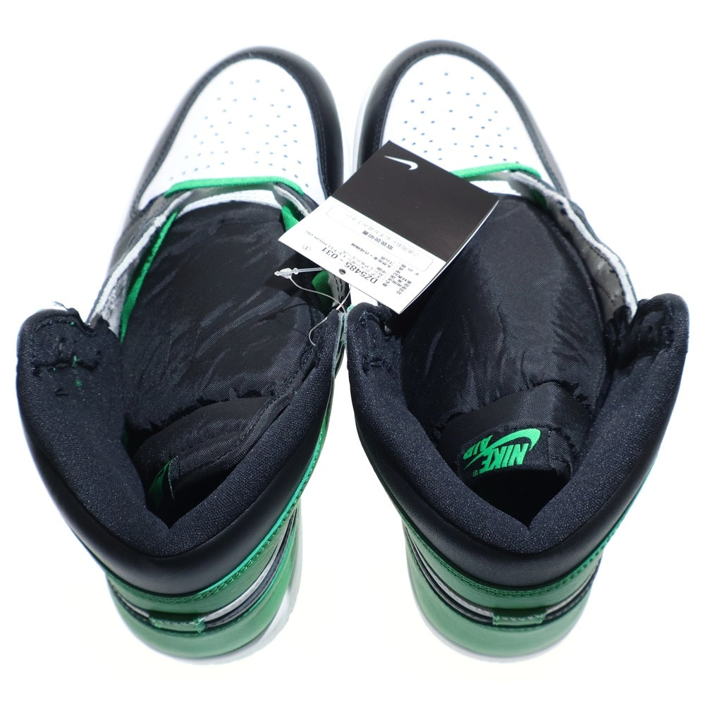 NIKE(ナイキ) AIR JORDAN 1 HI BLACK AND LUCKY GREEN エアジョーダン1 ラッキーグリーン ハイカットスニーカー ホワイト/グリーン US10/28.0cm DZ5485-031