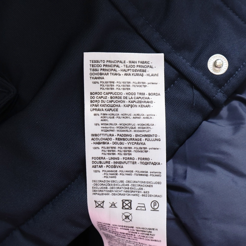 Armani Exchange(アルマーニ エクスチェンジ) パテッド ジップアップ ファー付き Pコート ブラック 6GZLG1 ZNDKZ