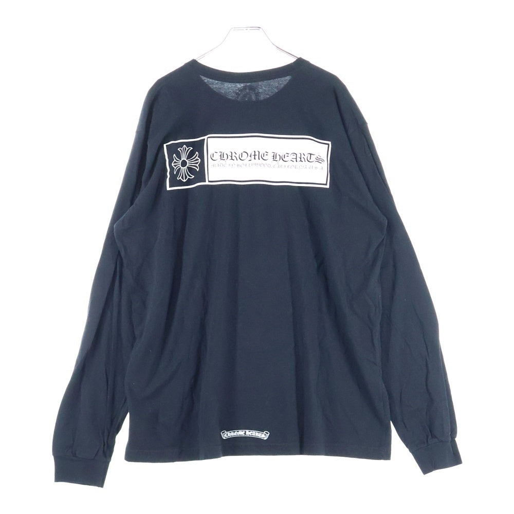 CHROME HEARTS(クロムハーツ) CH T-SHIRT CHプラス ロゴパックプリント 長袖Tシャツ ロンT ブラック