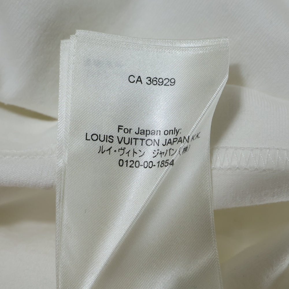 LOUIS VUITTON(ルイヴィトン) 23SS LVエンボスロゴ コットン クルーネック 半袖Tシャツ カットソー ホワイト RM231Q DT3 HNY55W