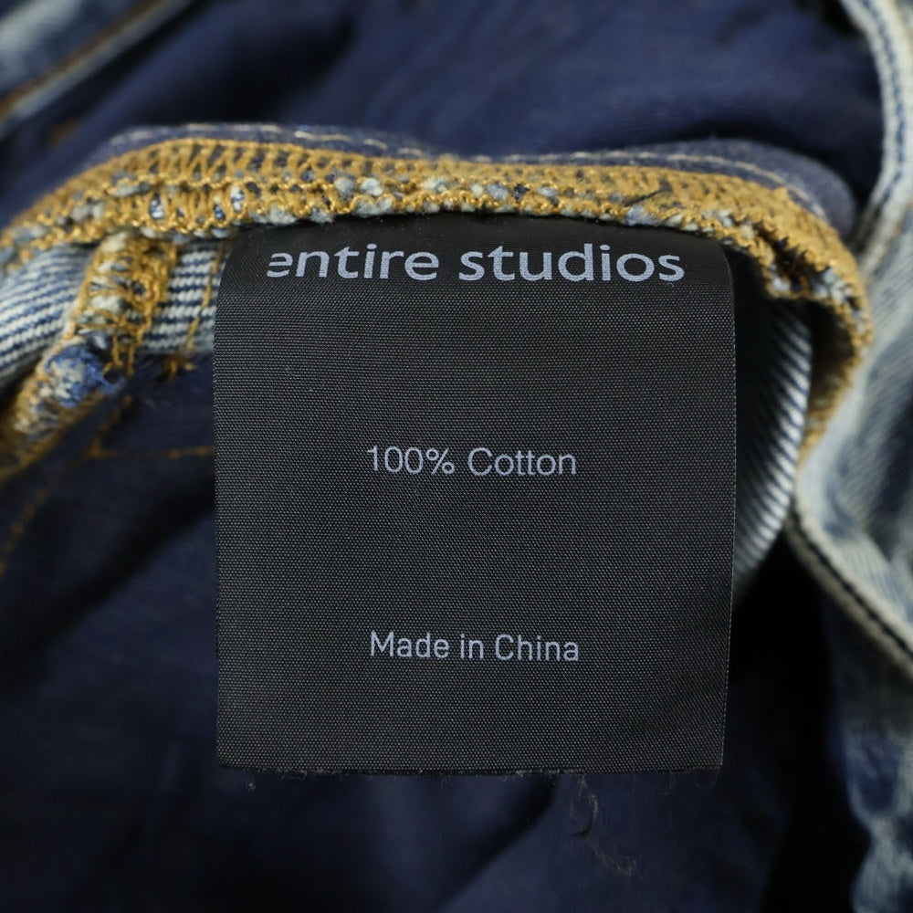 entire studios(エンタイア スタジオ) DEM JEANS SURFACE WAVE ワイド デニムパンツ インディゴ ES2318SW