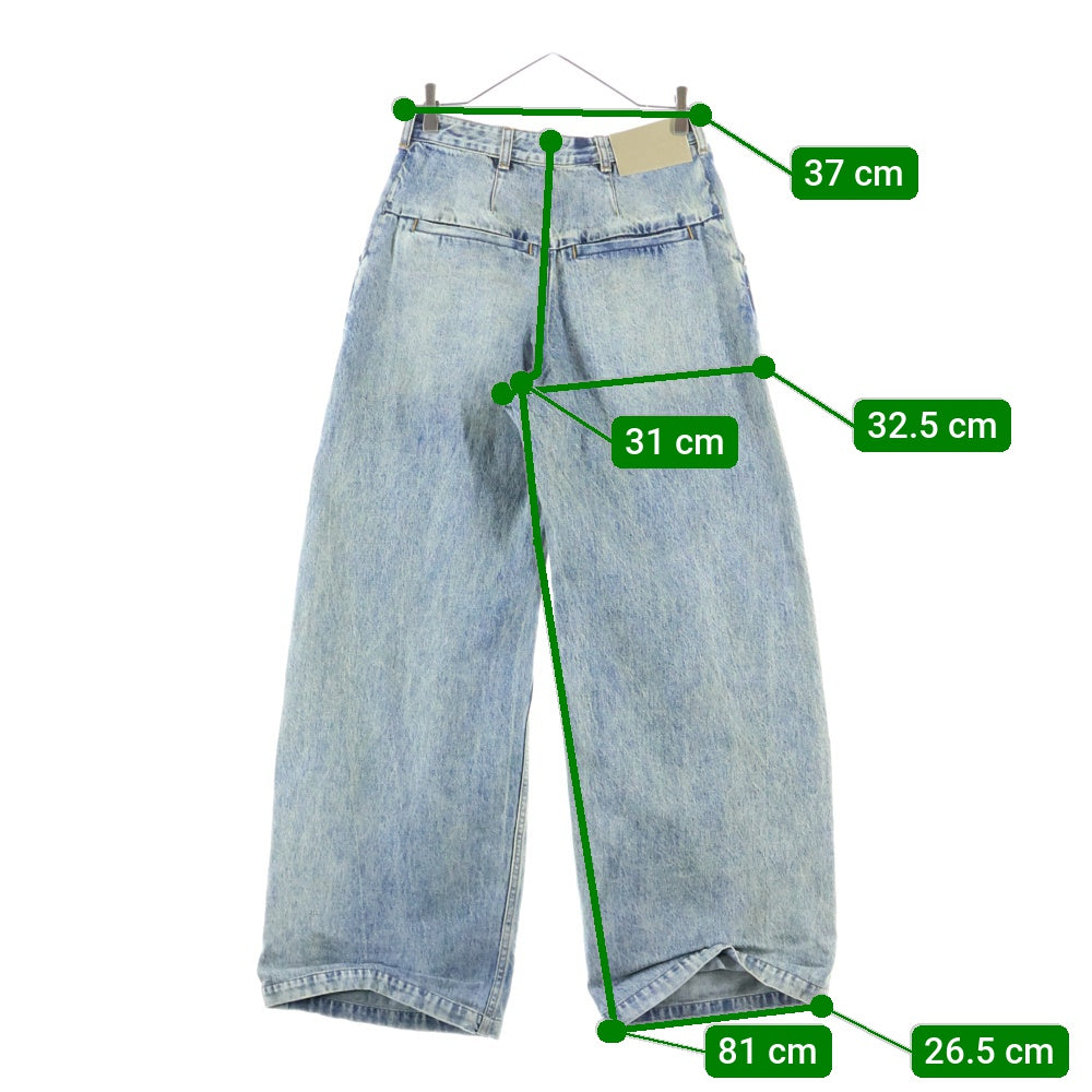 entire studios(エンタイア スタジオ) DEM JEANS SURFACE WAVE ワイド デニムパンツ インディゴ ES2318SW