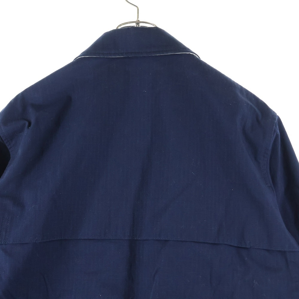 GUCCI(グッチ) 21AW ロゴワッペン コットン ジップアップ ハリントンジャケット ネイビー 654837