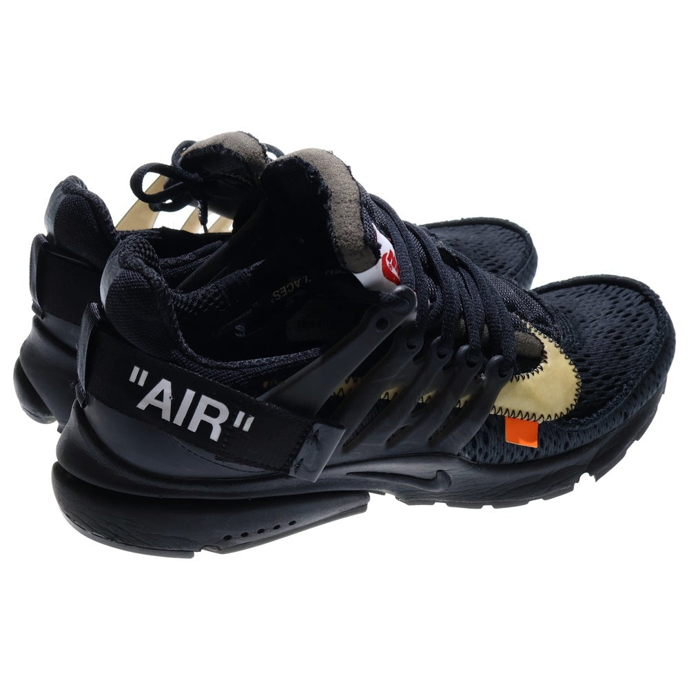 NIKE(ナイキ) ×OFF-WHITE AIR PRESTO オフホワイト エアプレスト ローカットスニーカー ブラック US9/27cm AA3830-002