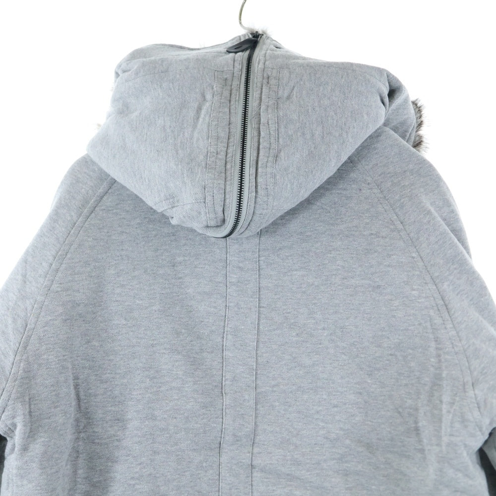 SCHOTT(ショット) ラピッドファー フルジップフード付き ジップアップ ジャケット グレー M53159