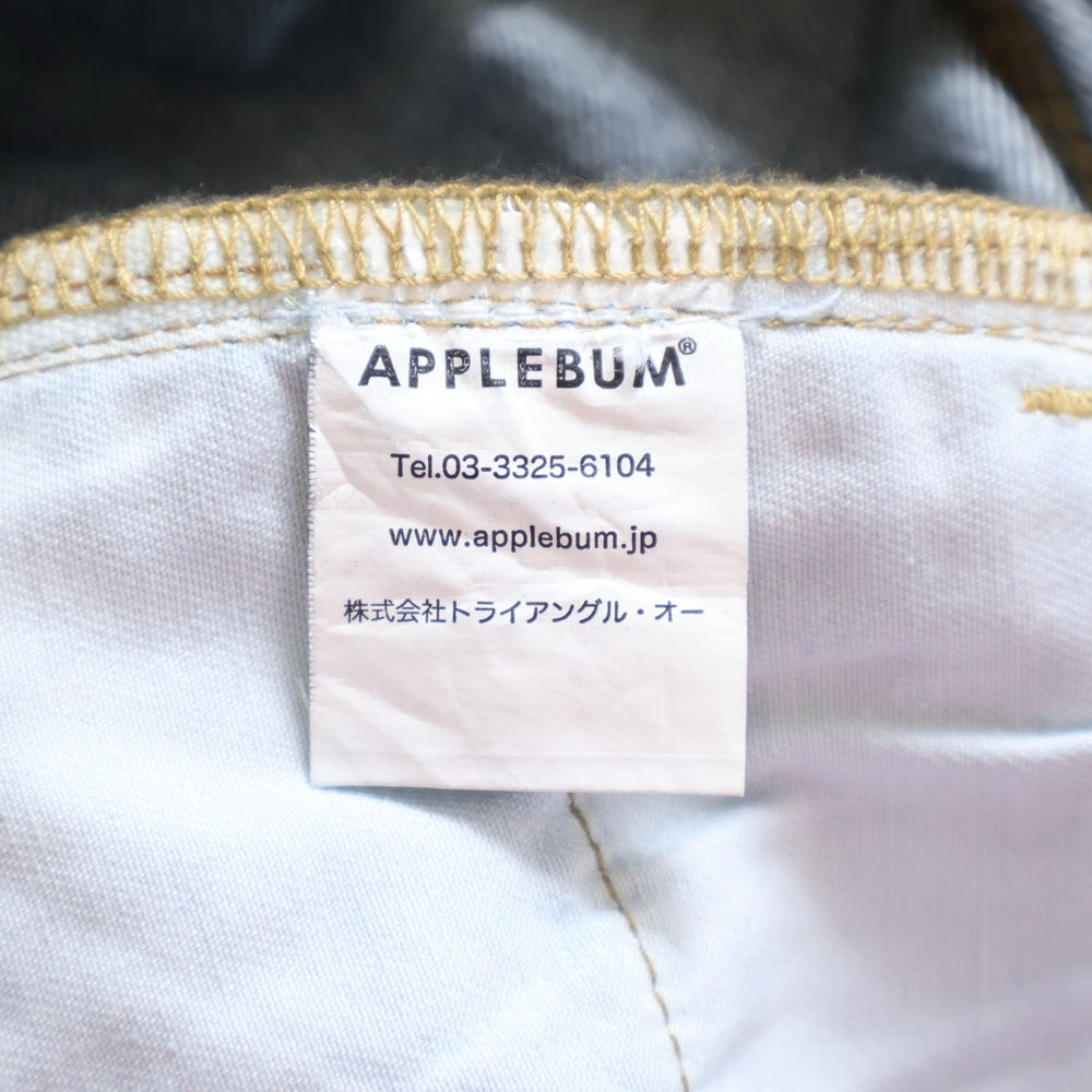 APPLEBUM(アップルバム) ストレート デニムパンツ ジーンズ インディゴ