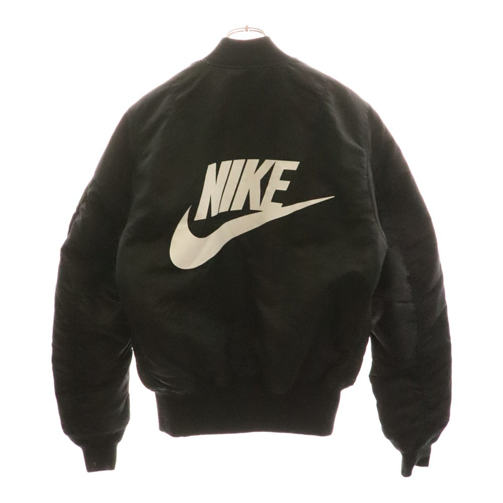 ALPHA INDUSTRIES(アルファ インダストリーズ) ×NIKE ナイキ MA-1 フライトジャケット ブラック PON000461