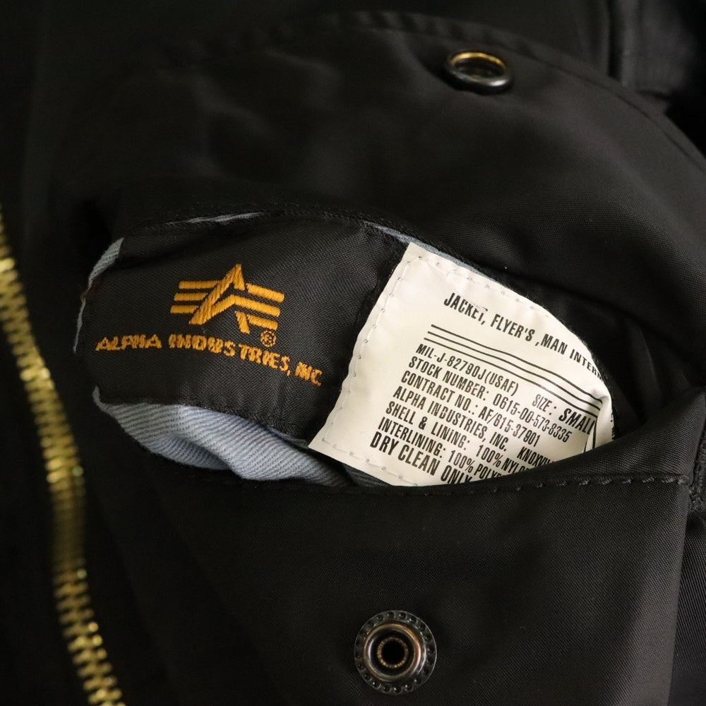 ALPHA INDUSTRIES(アルファ インダストリーズ) ×NIKE ナイキ MA-1 フライトジャケット ブラック PON000461