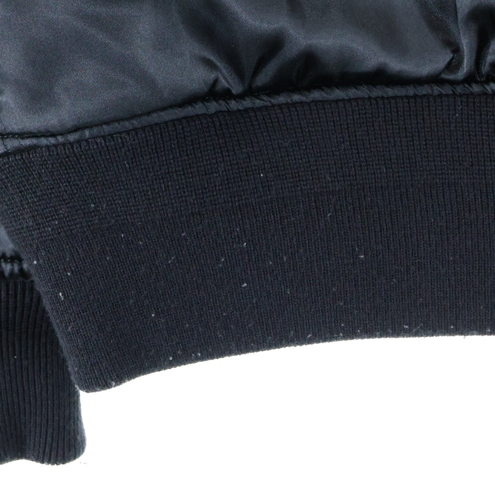 SCHOTT(ショット) レザー切替 リバーシブル ウール スタジャン ジャケット ブルゾン ブラック M53153