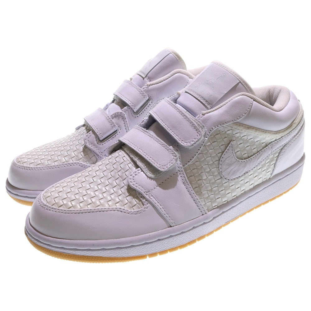 NIKE(ナイキ) AIR JORDAN 1 VELCRO PREMR LOW WOVEN エアジョーダン 1 ベルクロ プレミアム ウーブン ローカットスニーカー ホワイト US9/27cm 344521-101