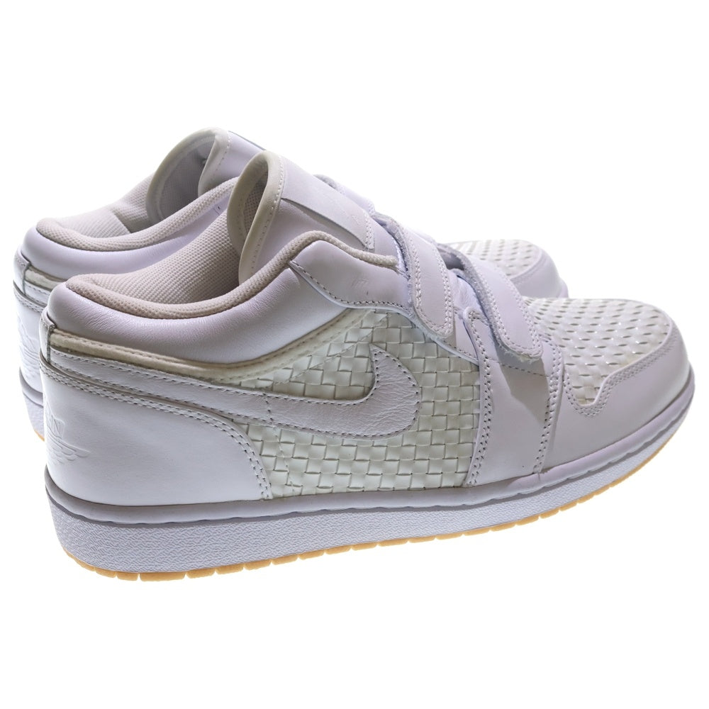 NIKE(ナイキ) AIR JORDAN 1 VELCRO PREMR LOW WOVEN エアジョーダン 1 ベルクロ プレミアム ウーブン ローカットスニーカー ホワイト US9/27cm 344521-101