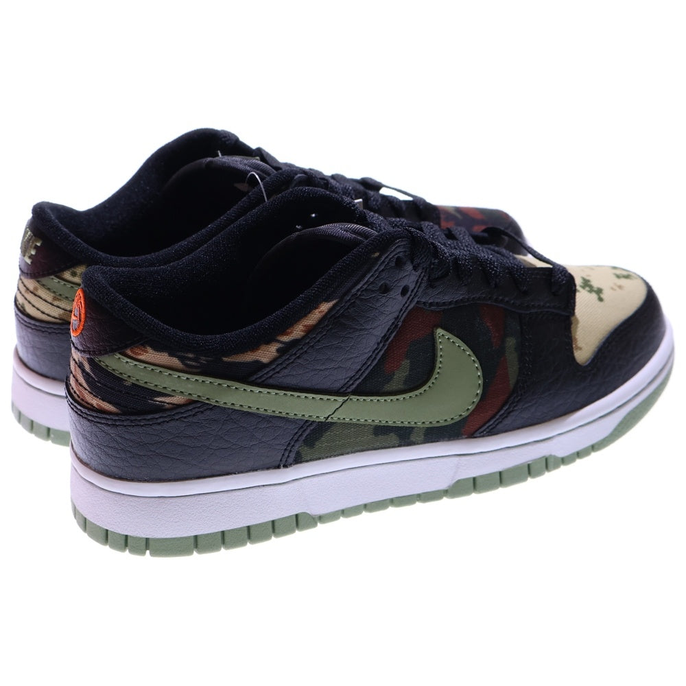 NIKE(ナイキ) DUNK LOW SE BLACK MULTI CAMO ダンク マルチ カモ ローカットスニーカー レディース ブラック/カーキ US6/24cm DH0957-001