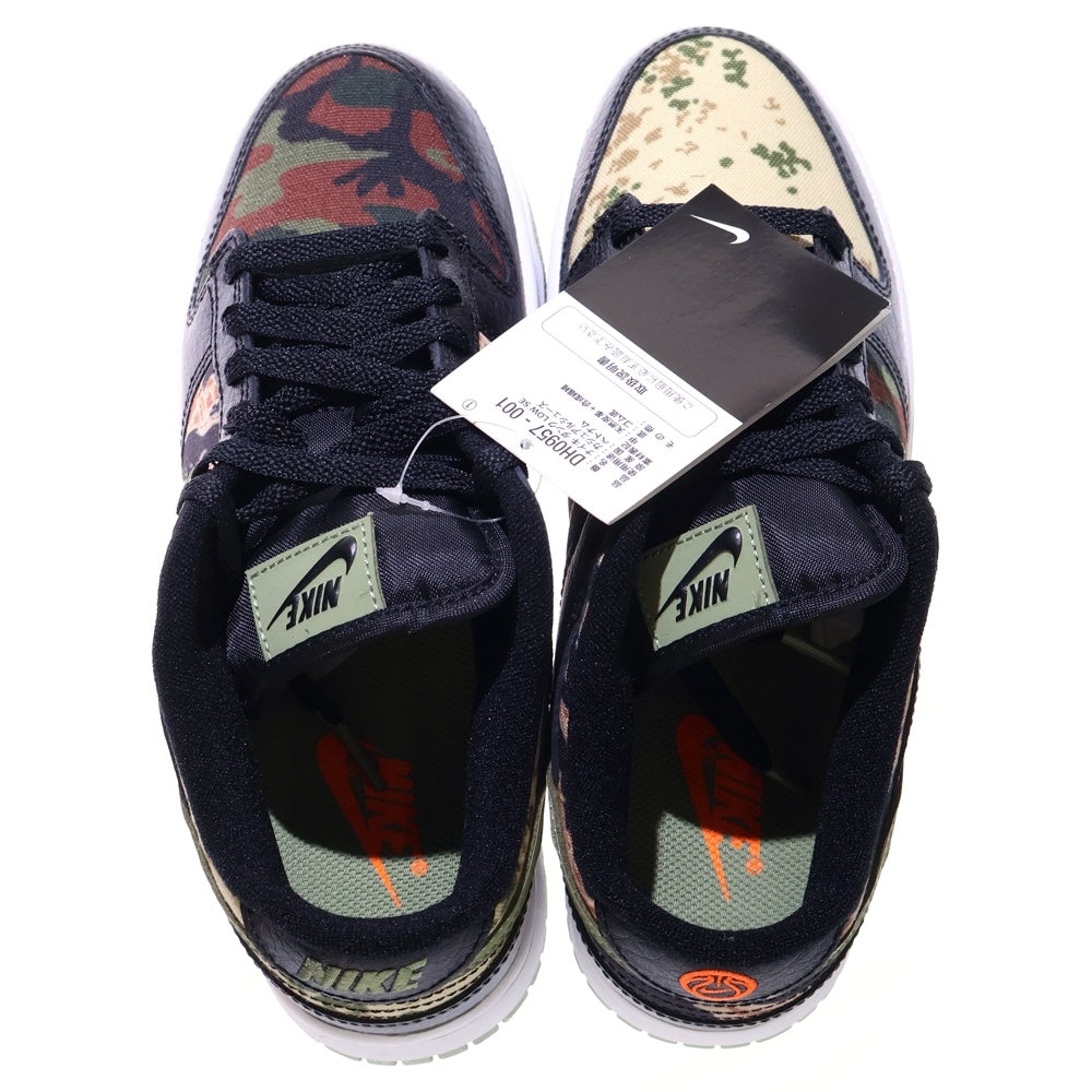 NIKE(ナイキ) DUNK LOW SE BLACK MULTI CAMO ダンク マルチ カモ ローカットスニーカー レディース ブラック/カーキ US6/24cm DH0957-001