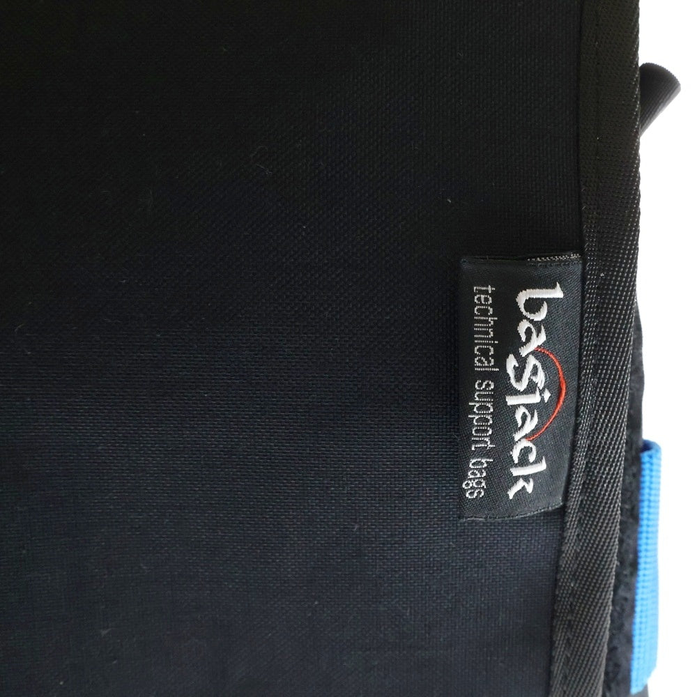 BAGJACK(バッグジャック) ロゴパッチ フラップ バッグパック リュック ブラック/ブルー