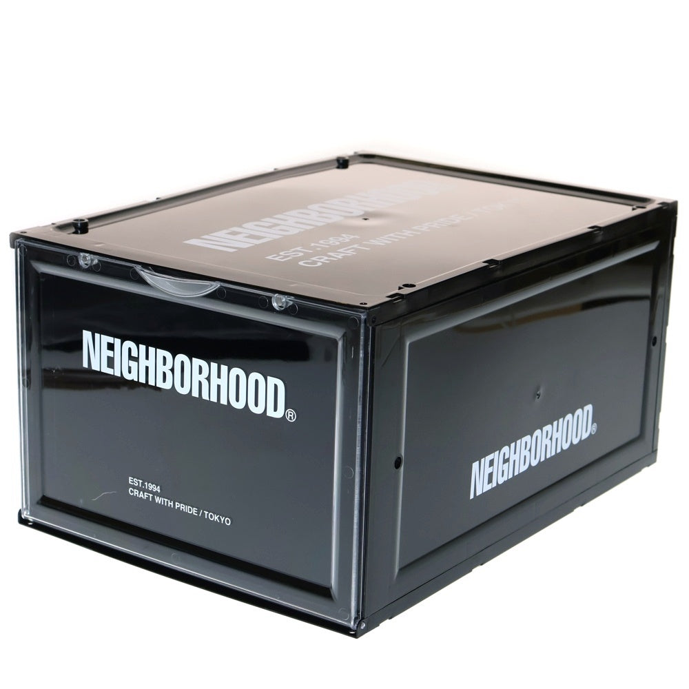 NEIGHBORHOOD(ネイバーフッド) 21AW SNEAKER STORAGE スニーカー ストレージ シューズボックス ブラック/クリア 212MYNH-AC01