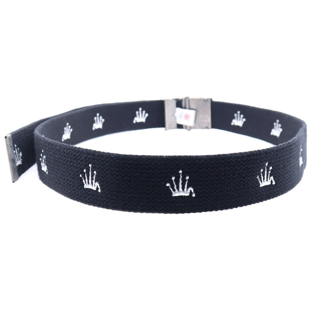 STUSSY(ステューシー) OLD STUSSY オールドステューシー ロゴ刺繍 ガチャベルト ブラック/シルバー