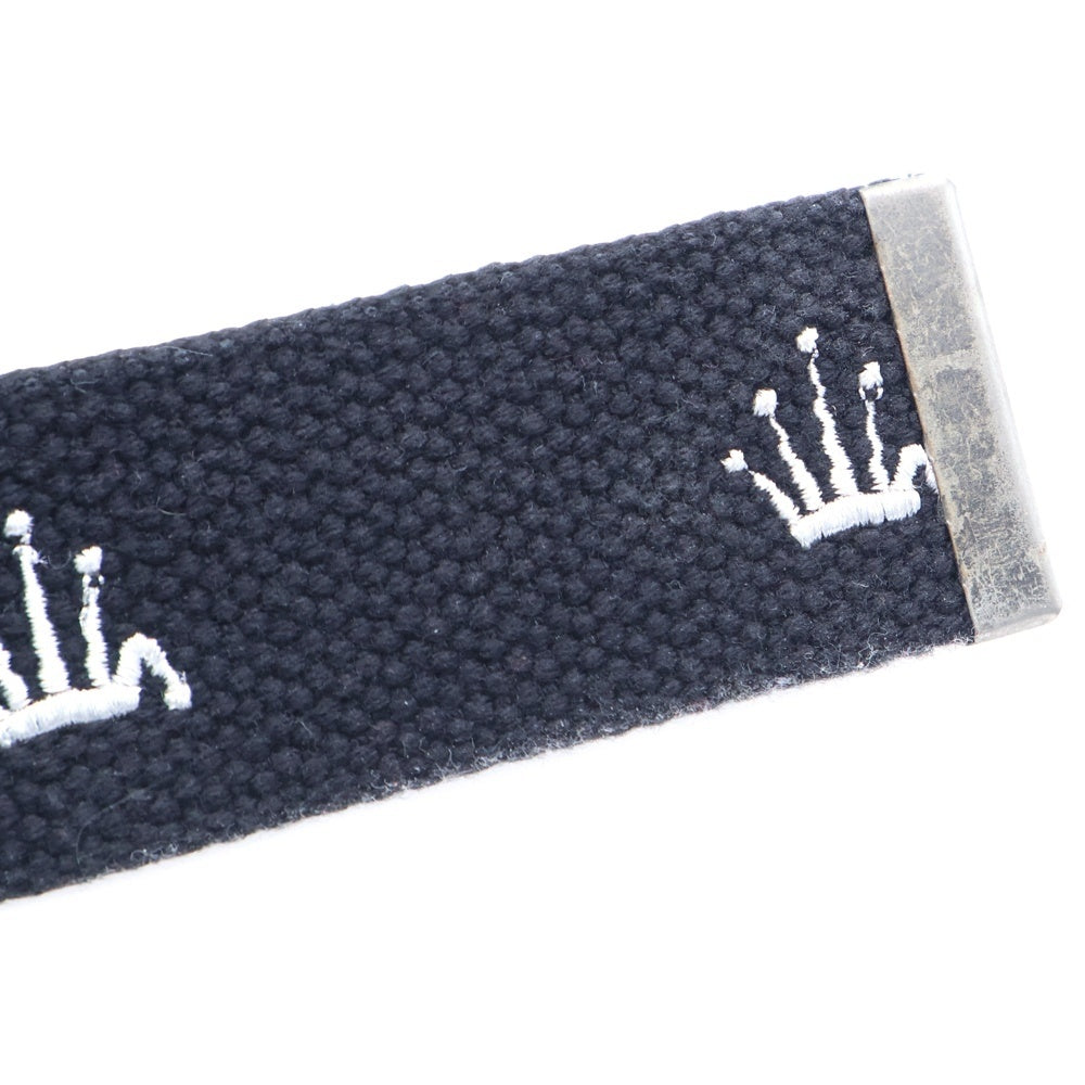 STUSSY(ステューシー) OLD STUSSY オールドステューシー ロゴ刺繍 ガチャベルト ブラック/シルバー