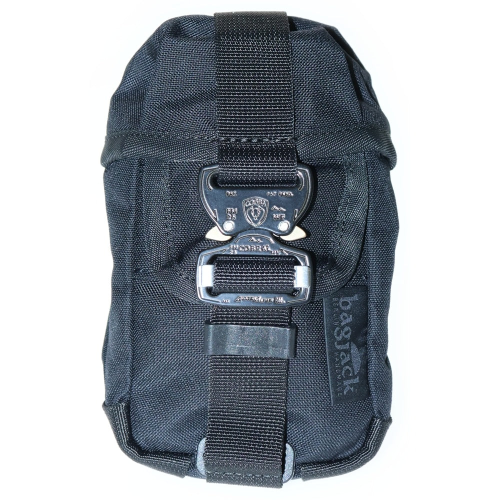 BAGJACK(バッグジャック) TCL HNTR POUCH XS コブラバックル ナイロン ポーチ ブラック